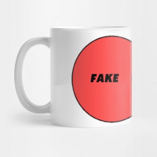 Venn Diagram Fake True Internet Mug